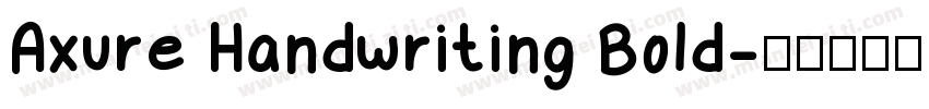 Axure Handwriting Bold字体转换